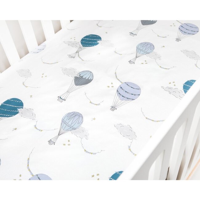 Touch The Sky Crib Sheet, Blue - Other Accessories - 1