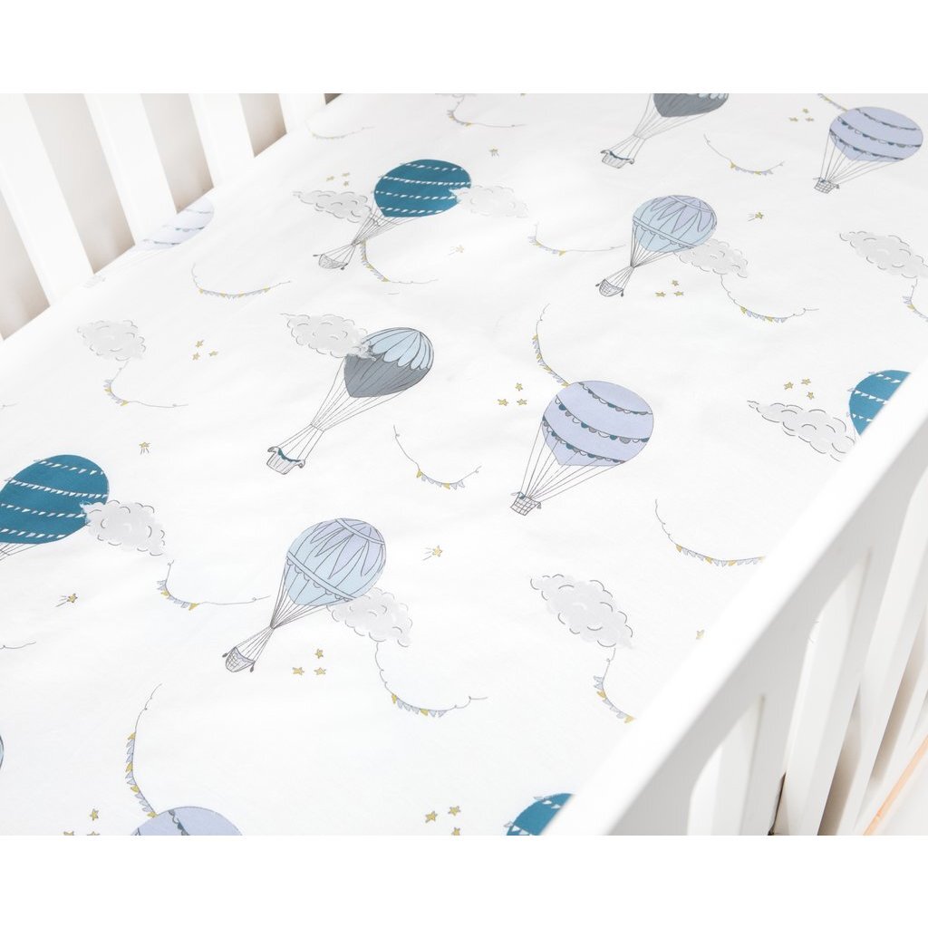 Touch The Sky Crib Sheet, Blue - Other Accessories - 1