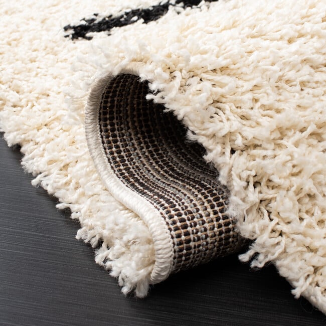 Venus Shag Sebastian Rug, White/Black - Rugs - 4