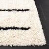 Venus Shag Sebastian Rug, White/Black - Rugs - 6