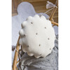 Round Knitted Biscuit Cushion, Ivory - Decorative Pillows - 9