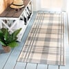 Courtyard Abigail Indoor/Outdoor Rug, Grey/Beige Plaid - Rugs - 2