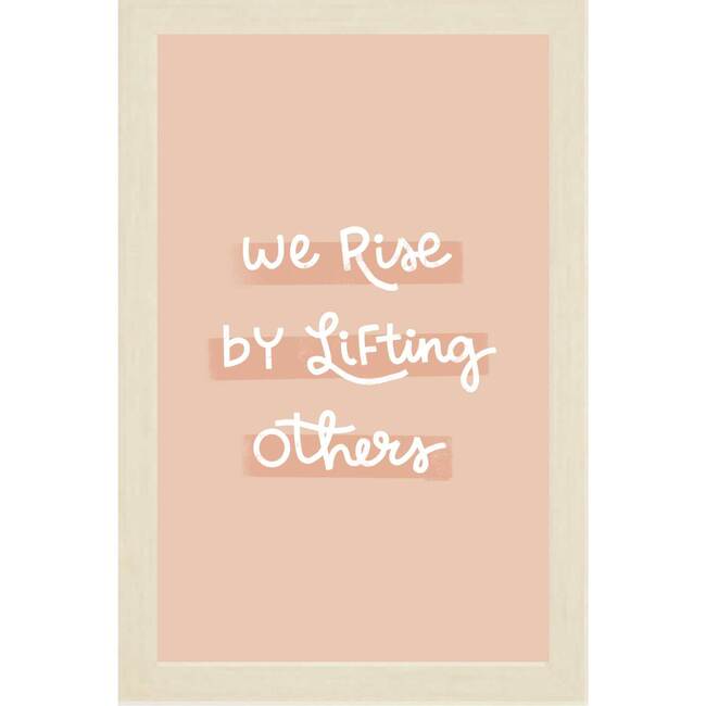 We Rise By Lifting Others Magnet  Board, Blush