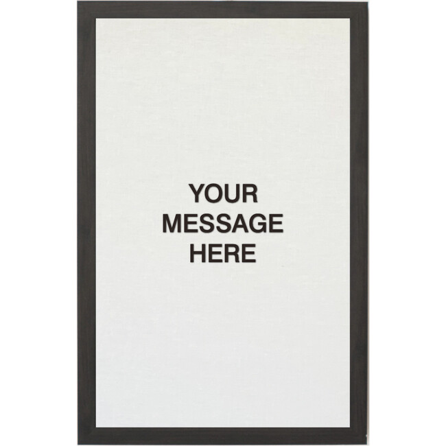 White Magnetic Letter Board, Ebony Frame - Wall Décor - 2