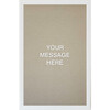 Tan Magnetic Letter Board, White Frame - Wall Décor - 3