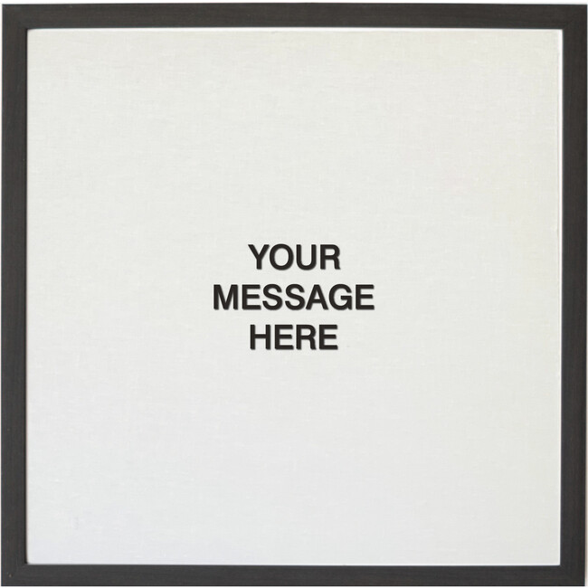 White Magnetic Letter Board, Ebony Frame - Wall Décor - 3