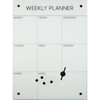 Weekly Planner Dry-Erase Board, Glass - Wall Décor - 2 - thumbnail