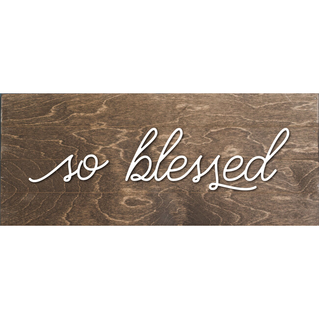 So Blessed Handmade Board, Walnut Brown