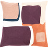 Carlee Pillow, Burgundy Multi - Decorative Pillows - 1 - thumbnail