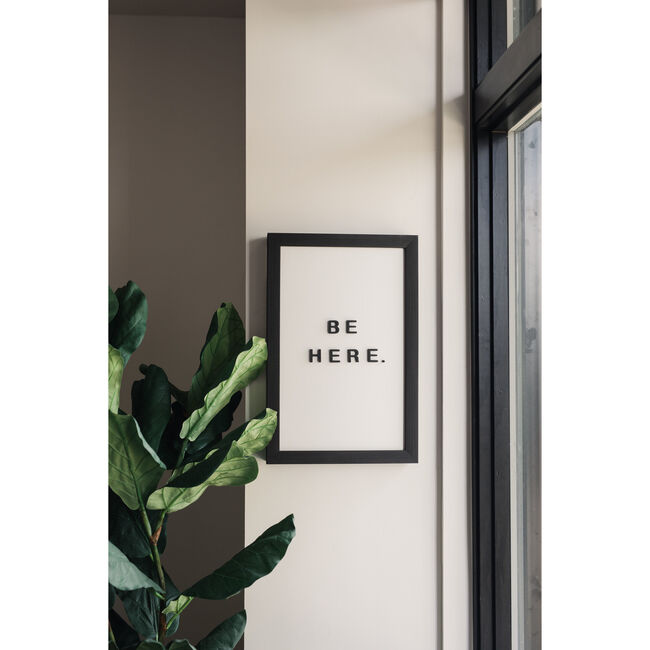 White Magnetic Letter Board, Ebony Frame - Wall Décor - 5