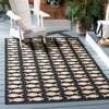 Courtyard Dory Indoor/Outdoor Rug, Black - Rugs - 2