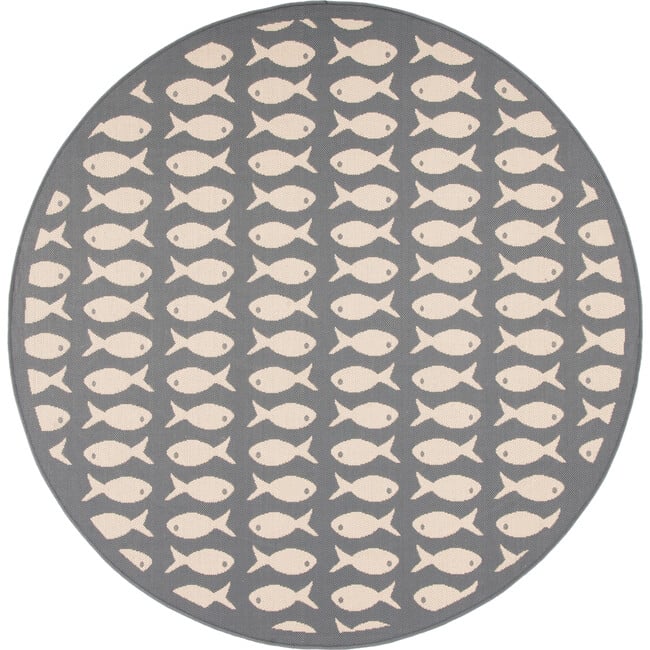 Courtyard Dory Indoor/Outdoor Rug, Grey - Rugs - 3