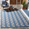 Courtyard Dory Indoor/Outdoor Rug, Dark Blue - Rugs - 2