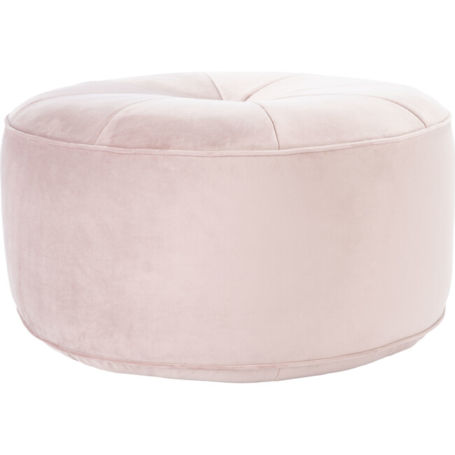 Amais Round Ottoman, Blush - Accent Seating - 1