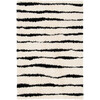 Venus Shag Xavier Rug, White/Black - Rugs - 1 - thumbnail