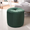 Hawkem Cylinder Ottoman, Dark Emerald - Accent Seating - 2