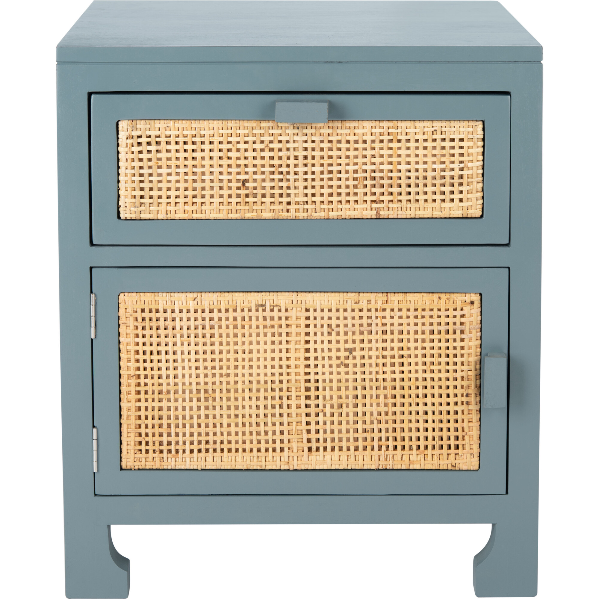 Dave 1-Drawer Nightstand, Blue Grey - Nightstands - 1