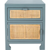 Dave 1-Drawer Nightstand, Blue Grey - Nightstands - 1 - thumbnail