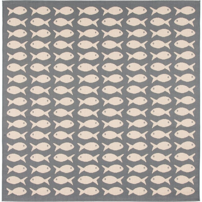 Courtyard Dory Indoor/Outdoor Rug, Grey - Rugs - 4