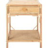 Roya 1-Drawer Nightstand, Natural - Nightstands - 1 - thumbnail