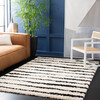 Venus Shag Xavier Rug, White/Black - Rugs - 2