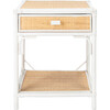 Roya 1-Drawer Nightstand, White - Nightstands - 1 - thumbnail