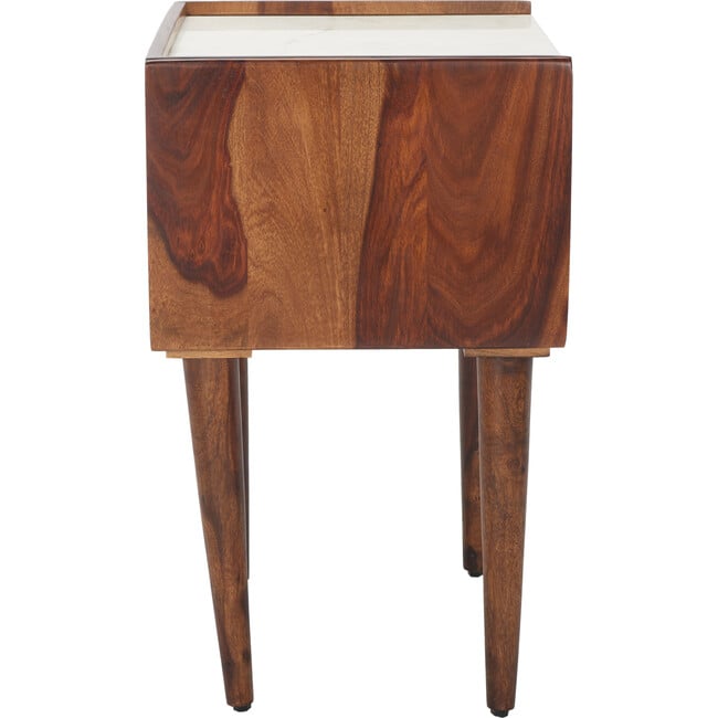 Marion 1-Drawer Nightstand, Walnut/White - Accent Seating - 3