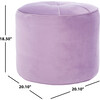 Hawkem Cylinder Ottoman, Lilac - Accent Seating - 3