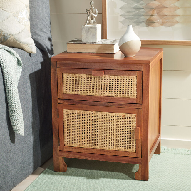 Dave 1-Drawer Nightstand, Natural