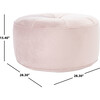 Amais Round Ottoman, Blush - Accent Seating - 3