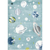 Carousel Kids Sally Rug, Teal Space - Rugs - 1 - thumbnail