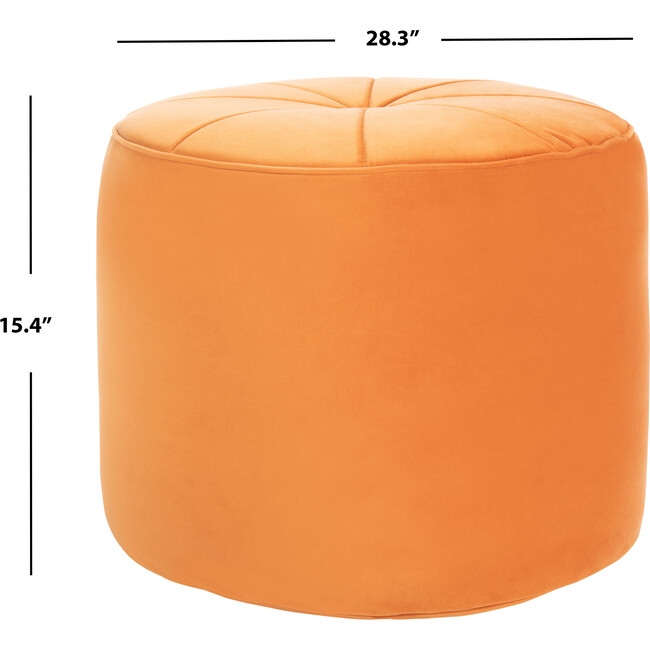 Hawkem Cylinder Ottoman, Orange - Accent Seating - 3