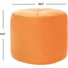 Hawkem Cylinder Ottoman, Orange - Accent Seating - 3