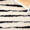 Venus Shag Xavier Rug, White/Black - Rugs - 3