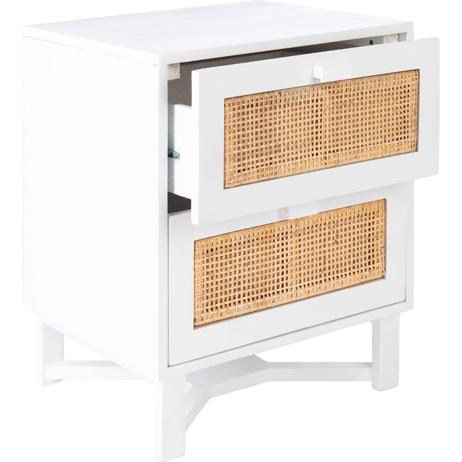 Hedwig 2-Drawer Nightstand, White - Nightstands - 3