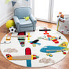 Carousel Kids Charlie Rug, Blue Multi - Rugs - 2