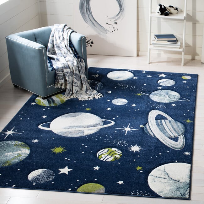 Carousel Kids Sally Rug, Navy Space - Rugs - 2