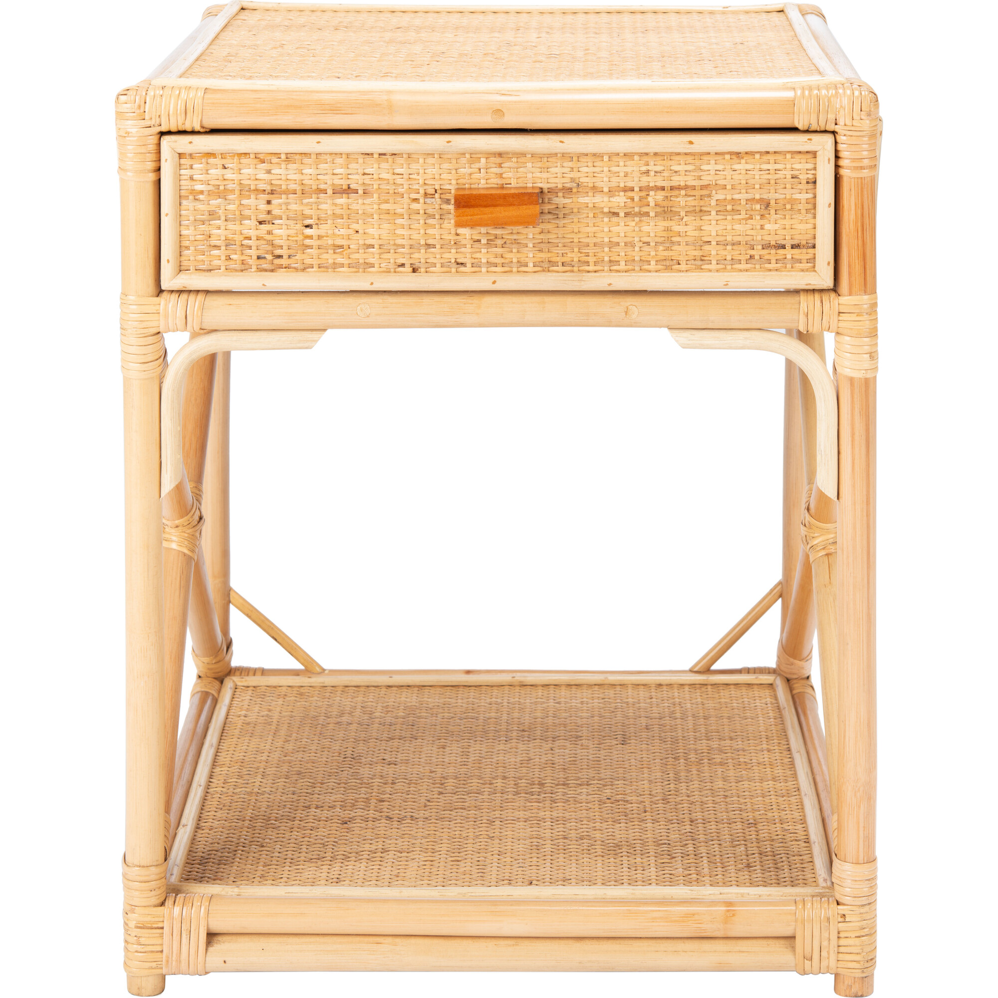 Bali 1-Drawer Nightstand, Natural - Nightstands - 1