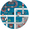 Carousel Kids Atlas Rug, Turquoise - Rugs - 4