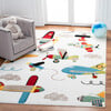 Carousel Kids Charlie Rug, Blue Multi - Rugs - 6