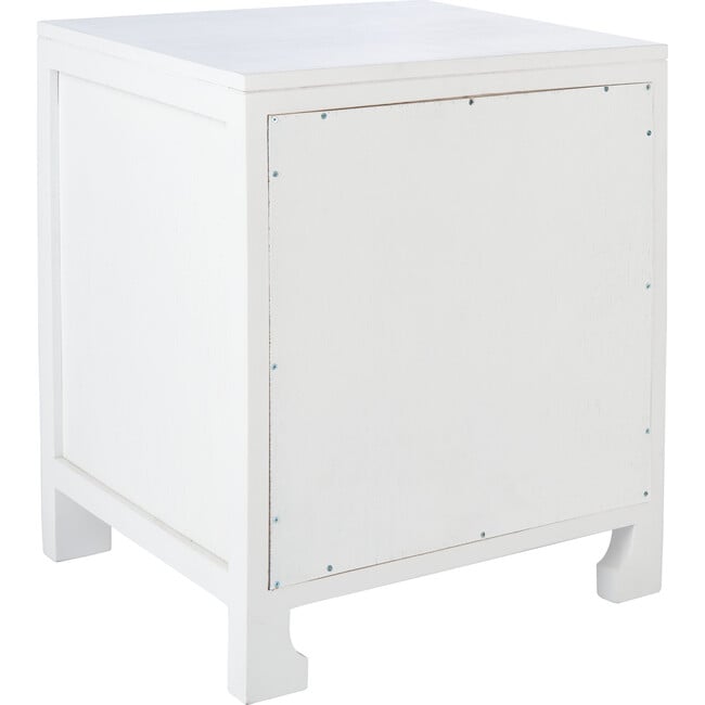 Dave 1-Drawer 1 Door Nightstand, White - Nightstands - 5