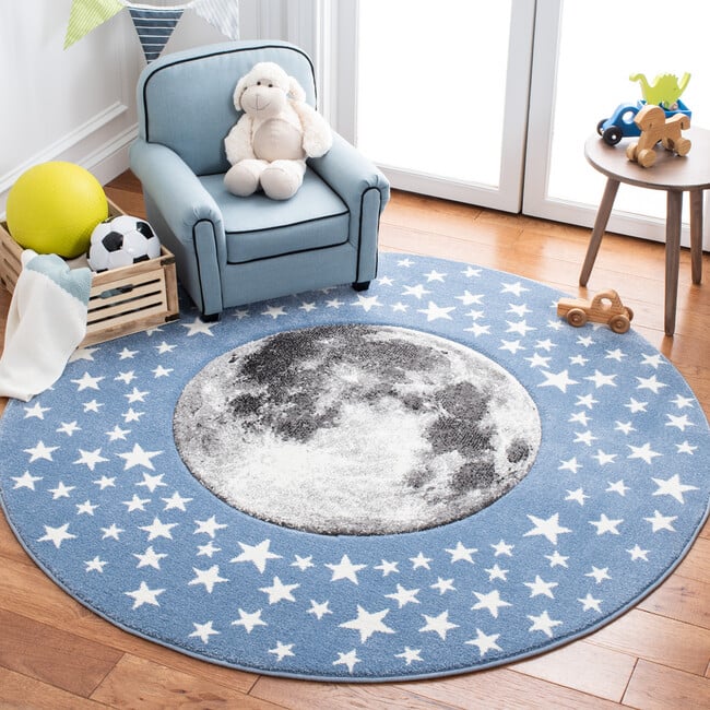 Carousel Kids Buzz Rug, Light Blue - Rugs - 7