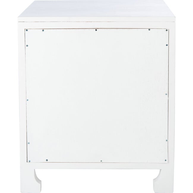 Dave 1-Drawer 1 Door Nightstand, White - Nightstands - 6