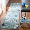 Carousel Kids Sally Rug, Teal Space - Rugs - 8
