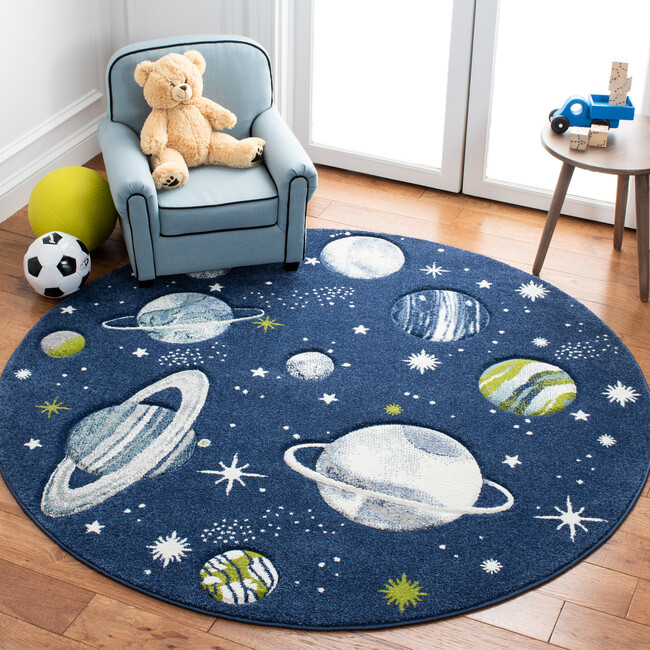 Carousel Kids Sally Rug, Navy Space - Rugs - 8