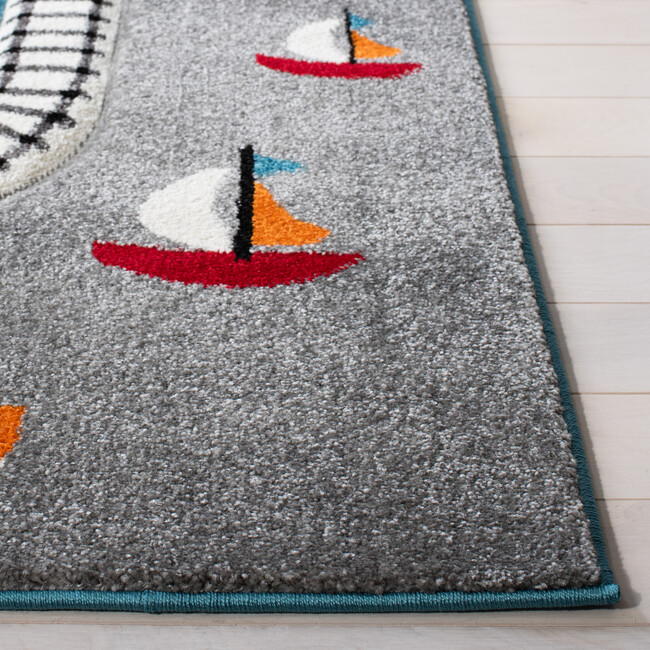 Carousel Kids Atlas Rug, Turquoise - Rugs - 9