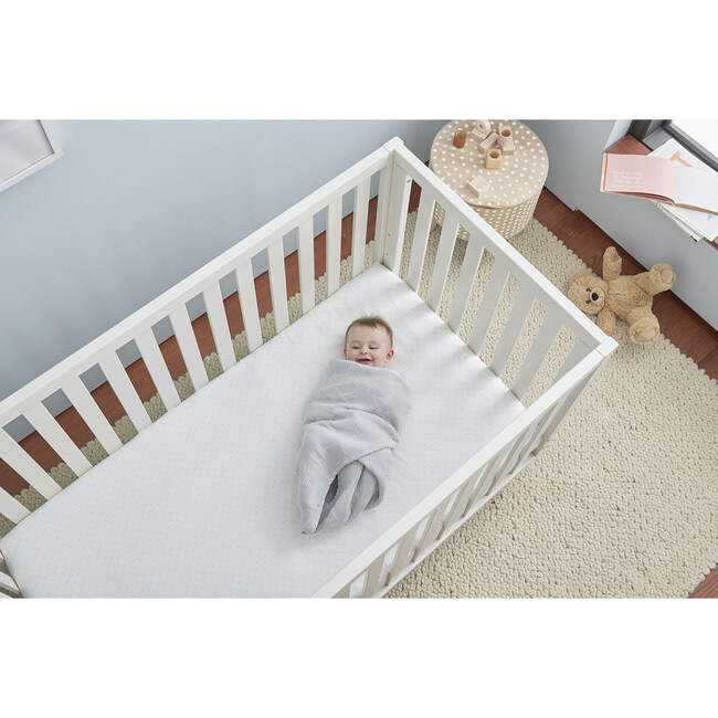 Jr. Crib Sheet, White - Crib Sheets - 3