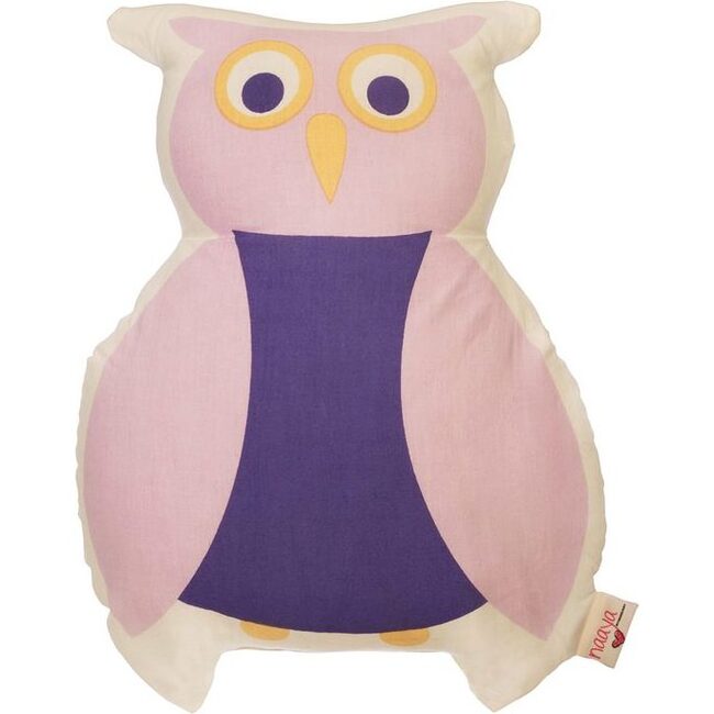 Purple Owl Large Cushion