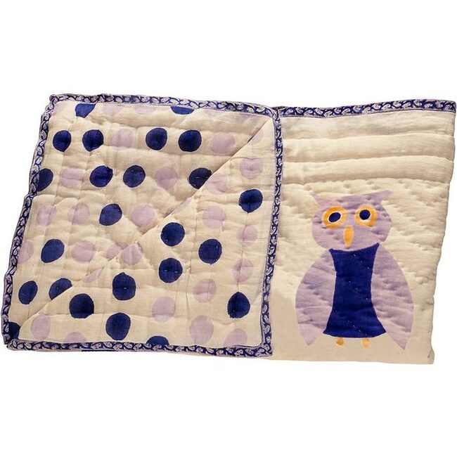 Purple Owl Organic Quilt - Quilts - 2