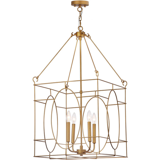 Margot 4-Light Adjustable Pendant, Gold - Lighting - 2